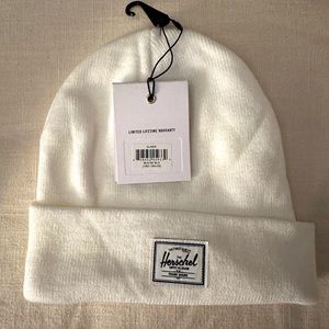 NWT White Herschel Beanie